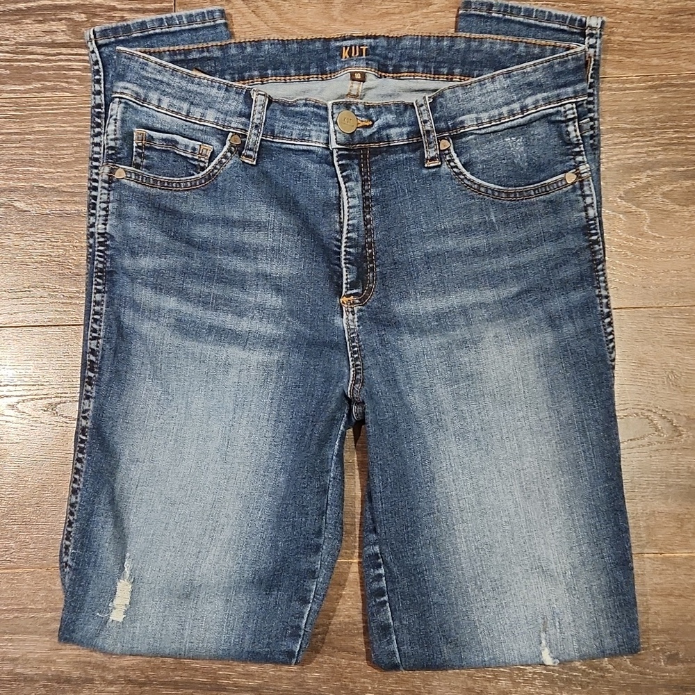 ❤️ KUT FROM THE KLOTH FAB AB HIGH RISE TOOTHPICK SKINNY JEANS, 10 (30) - Picture 3 of 9